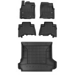 Tapis de sol en caoutchouc 3d pour toyota land cruiser j150 de 2009 � 2017, 5 places
