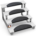 Floordirekt - tapis de sol london pro demi - ronde anthracite set de 15