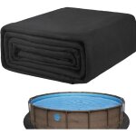 Tapis de sol de piscine, 5. 5m tapis de sol piscine ronde, tapis en feutre absorbant l'eau antidrapant, ...