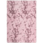 Tapis de sol?tapis shaggy � poils longs navarra rose poudr� 120x170 cm cfw750621