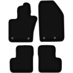 Tapis de sol en velours noir basic pour : fiat 500x crossover (2014 - 2018)