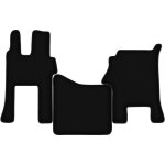 Tapis de sol en velours noir basic pour mercedes actros mp4 cabine large (2011 - )