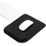 Tapis de souris ergonomique avec repose - poignet en mousse � m�moire de forme et base en caoutchouc ...
