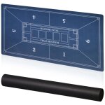 Tapis de table de poker 120 x 60 cm antiderapant impermeable