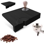 Tapis de tamper � caf� en silicone avec protection des bords, tapis barista avec encoche, accessoire ...