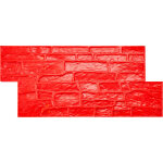 Tapis de tampons en beton, 740 x 330 x 24 mm, tapis de tampon de texture en polyurethane pour peau de ...