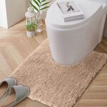 Tapis de toilette de luxe en forme de u 19x19, tapis de salle de bain en microfibre extra doux et absorbant, ...