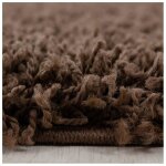 Tapis uni shaggy rond bright marron Ø 200 Tapis uni shaggy rond bright marron Ø 200
