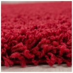 Allotapis - tapis uni shaggy rond bright rouge ø 160 Allotapis - tapis uni shaggy rond bright rouge ø 160