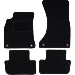 Tapis en velours noir pour : audi a4 b8 berline, break, avant, allroad (2007 - 2015)