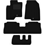 Tapis en velours noir pour : chevrolet captiva 7 places (2006 - 2017)