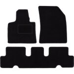 Tapis en velours noir pour : citron c4 picasso ii monospace (2013 - )