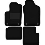 Tapis en velours noir pour : fiat 500 hybride � hayon (2020 - )