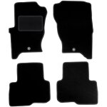 Tapis en velours noir pour : land rover discovery iii suv (2004 - 2011)