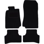 Tapis en velours noir pour : mercedes clk w208 coup� (1997 - 2003)