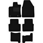 Tapis en velours noir pour : nissan qashqai + 2 crossover (2007 - 2013)