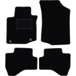 Tapis en velours noir pour : peugeot 107 berline (2005 - 2014)