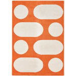 Tapis vintage � motif rond - 120x160cm - nova