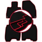 Tapis de voiture carlux - red pour : honda civic viii (ufo) � hayon (2006 - 2012)