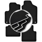 Tapis de voiture carlux - silver pour : fiat 500 hybride � hayon (2020 - )