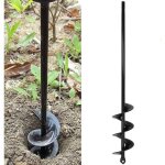 Tariere jardin perceuse am�lior� 4x45cm perceuse jardinage foret spirale pour perceuse tariere perceuse ...