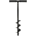 Tariere manuelle de plantation, 10 x 60 cm tarire manuelle portable, noir tariere pour perceuse