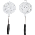 Tarshyry 2 pi�ces fabricant de moules � biscuits en noyer antiadh�sif - fabricant de moules oreshki en ...