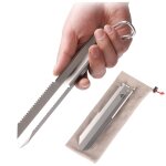 Taruor titanium garden pelle dentel�e � la main camping en plein air randonn�e sac � dos truelle avec ...