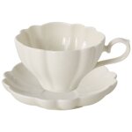 Tasse � caf� en c�ramique cr�me, couleur unie, �l�gante, tasse � th�, tasse � lait, tasse � petit - d�jeuner ...