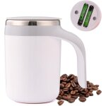 Tasse a cafe, mug isotherme, 380ml mlangeant automatiquement double couche gobelet isotherme avec manche ...