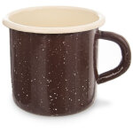 Tasse de cuisine �maill�e avec anse 8 cm 0, 4 l