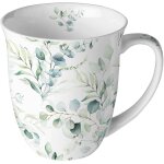Tasse en porcelaine fine - eucalyptus