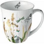 Tasse en porcelaine fine - libellules