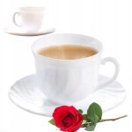 Tasse avec soucoupe 220ml ensemble de 6 pices trianon luminarc original