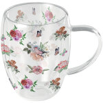 Tasse en verre double paroi ? jardin des papillons