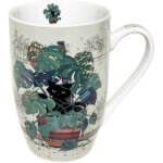 Tasse xl en porcelaine chat plantes 490 ml