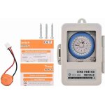 Rosvola - tb388r interrupteur horaire 24 heures avec minuterie mcanique analogique et contrleur automatique ...