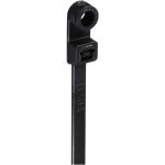 Tru components - tc - 12814208 serre - c�ble 200 mm 4. 8 mm noir avec embase � visser, stable aux intemp�ries ...