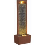 Teamson home fontaine murale led design moderne rocher rouge exterieur