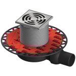 Tece gmbh - tecedrainpoint s 111 set dvacuation, super plat, avec bride