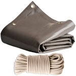 Pack toile pergola taupe 3x4 m + sandow ivoire 20m - bche pergola prte  poser lp640pr garantie 8 ans ...