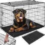 Tectake - caisse grillag�e pour chien pliable avec 2 poign�es de transport