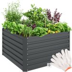 Carr potager en acier galvanis