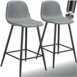 Tectake - chaise de bar avec dossier et repose - pieds 45 x 48 x 92 cm et une capacit de charge de 120 ...