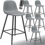 Tectake - chaise de bar avec dossier et repose - pieds 45 x 48 x 92 cm et une capacit de charge de 120 ...
