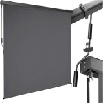 Tectake - store banne verticale eloise avec 2 supports muraux -