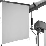 Tectake - store banne verticale eloise avec 2 supports muraux -
