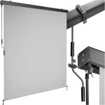 Tectake - store banne verticale eloise avec 2 supports muraux -