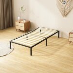 Teeno ? sommier 90x190 cm ? cadre � lattes en m�tal ? 6 pieds ? 13 lattes ? hauteur 26 cm ? support jusqu'� ...