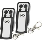 T�l�commande - 2 boutons � clapet - compatible avec la plupart des motorisations avidsen, grise, autonomie ...